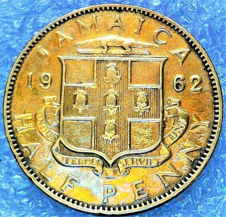 Read more about the article Jamaica Elizabeth II Nickel-Brass 1962 1/2 Penny