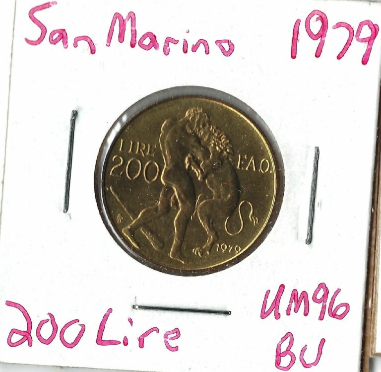 Read more about the article Coin San Marino 200 Lire 1979 KM96  combined shipping