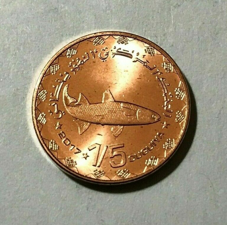 Read more about the article 2018 Mauritania one fifth ouguiya  Fish  animal wildlife  coin