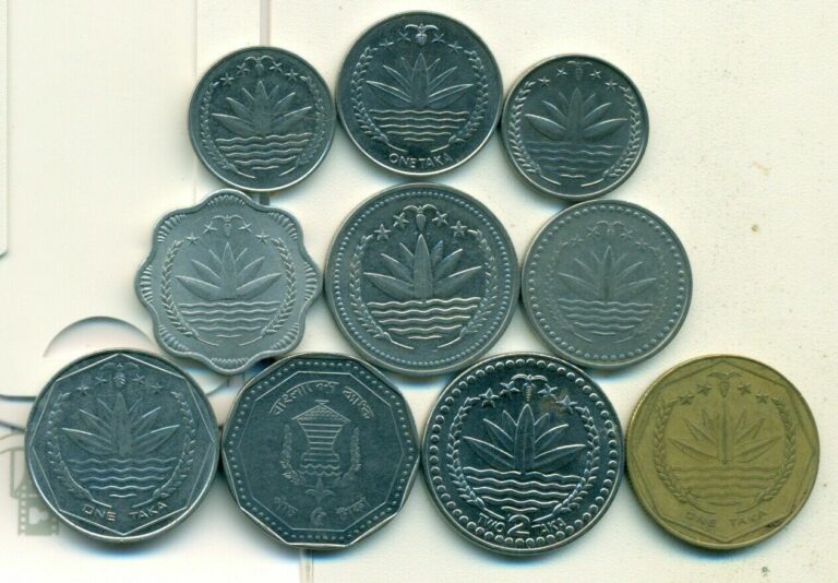 Read more about the article 10 DIFFERENT COINS from BANGLADESH (10 DIFFERENT TYPES)…Lot #3