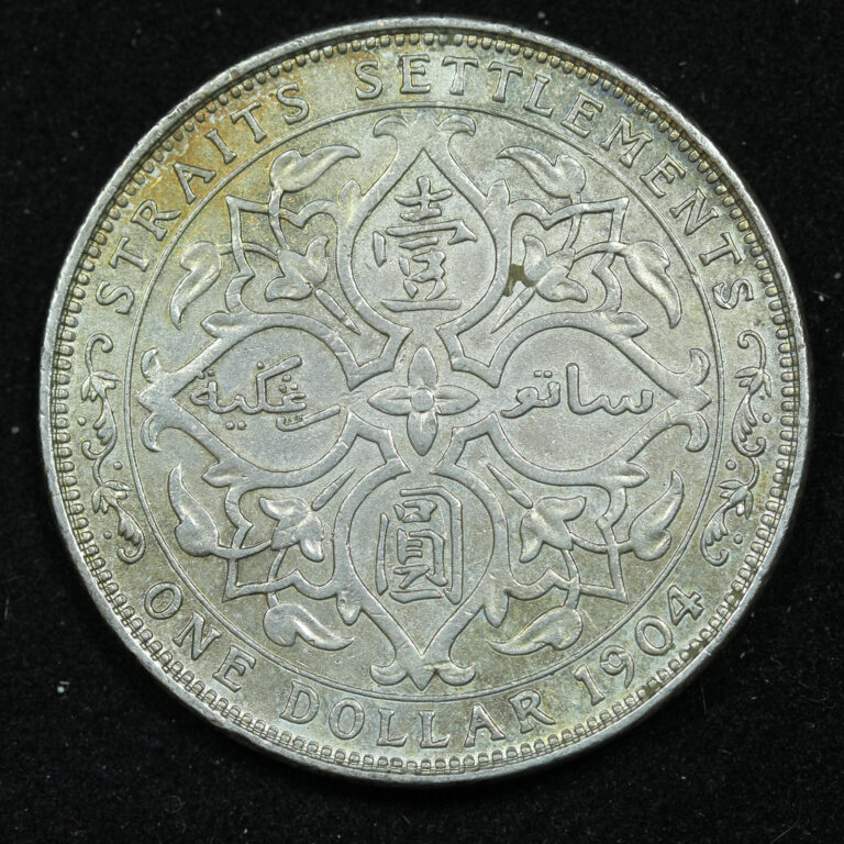 Read more about the article 1904 $1 One Dollar Straits Settlements Silver Coin – KM# 25