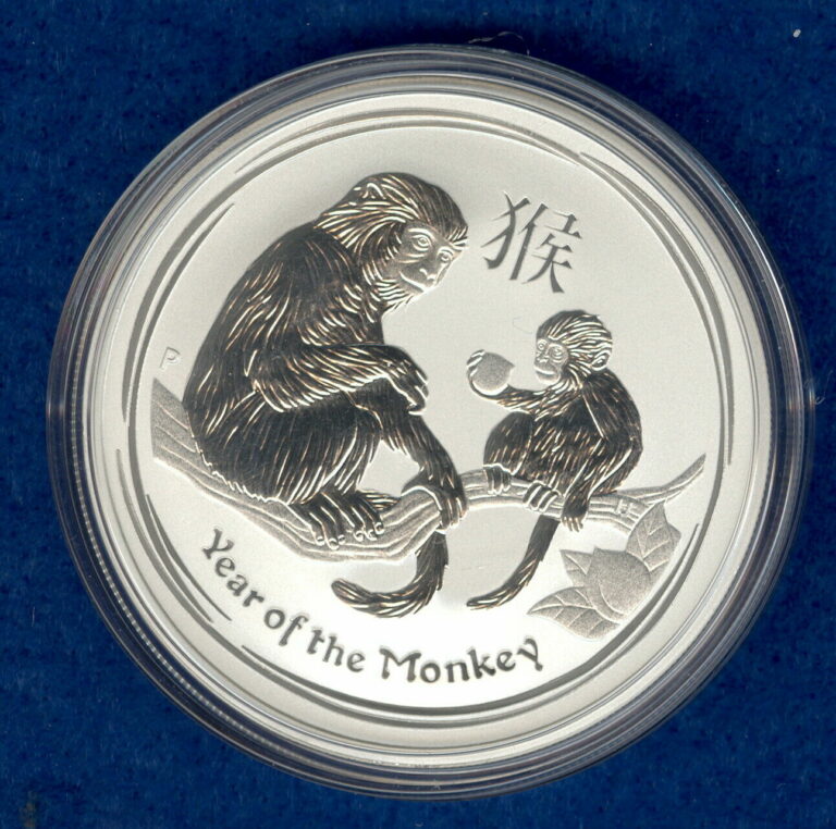 Read more about the article 2016-P 1 oz Silver Australia Lunar Year of the Monkey Coin