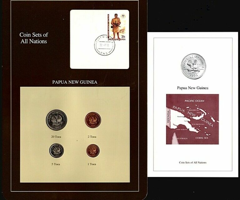 Read more about the article 1990 Coin Sets of All Nations Papua New Guinea 4 Coins Franklin Mint UNC