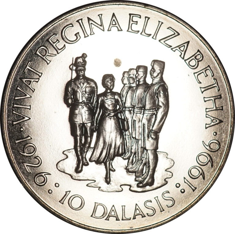 Read more about the article Gambia 10 Dalasis 1996 UNC Pick the coin you want