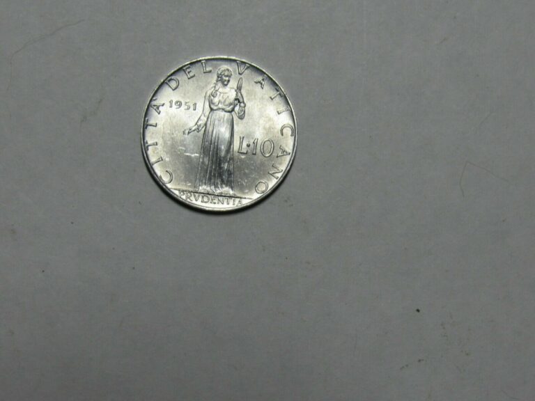 Read more about the article Old Vatican City Coin – 1951 10 Lire – Circulated