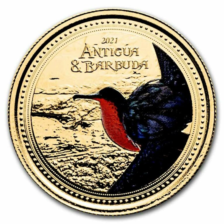 Read more about the article 2021 Antigua and Barbuda 1 oz Gold Frigatebird (Colorized) – SKU#242226