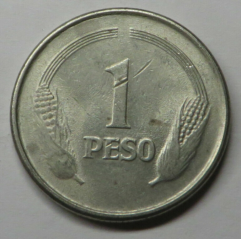 Read more about the article Colombia Peso 1979 Copper-Nickel KM#258.2 UNC