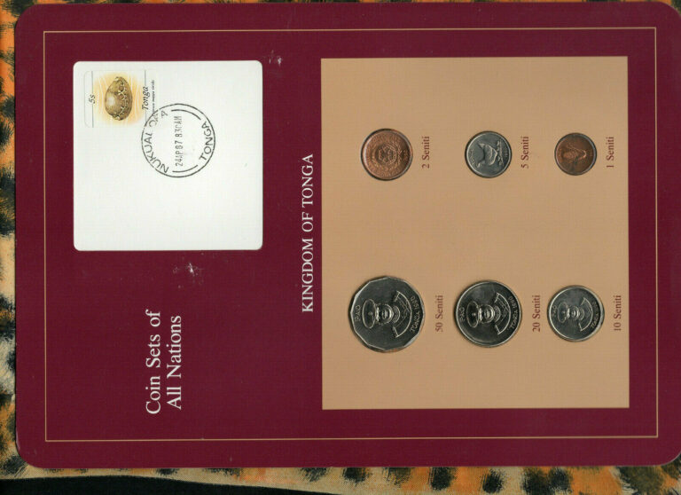 Read more about the article Coin Sets of All Nations Tonga UNC 1 2 5 10 20 50 Seniti 1990