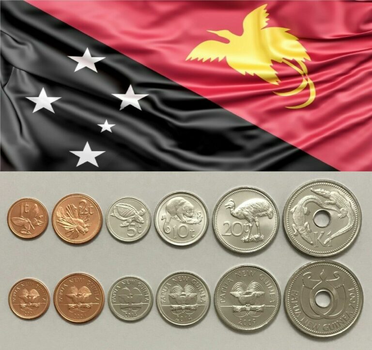 Read more about the article PAPUA NEW GUINEA – Complete SET of 6 Coins (toea  kina) 2004 – 2014 – UNC