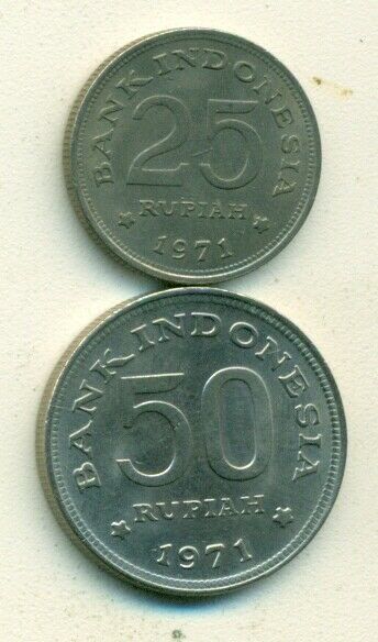 Read more about the article 2 DIFFERENT COINS from INDONESIA – 25 and 50 RUPIAH (BOTH DATING 1971)