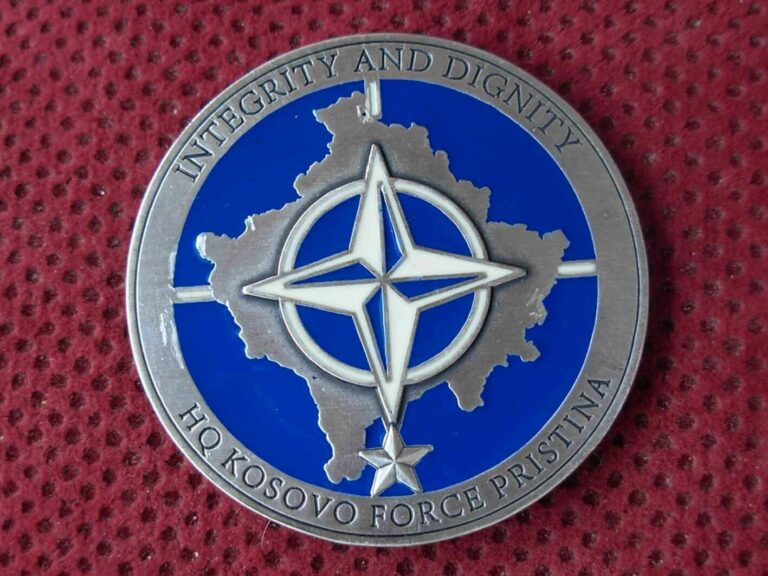 Read more about the article NATO – HQ KOSOVO FORCE PRISTINA – INTEGRITY AND DIGNITY – BG ANTON WALDNER COIN