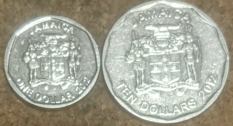 Read more about the article Jamaica 2012  1 Dollar  10 Dollars Coins