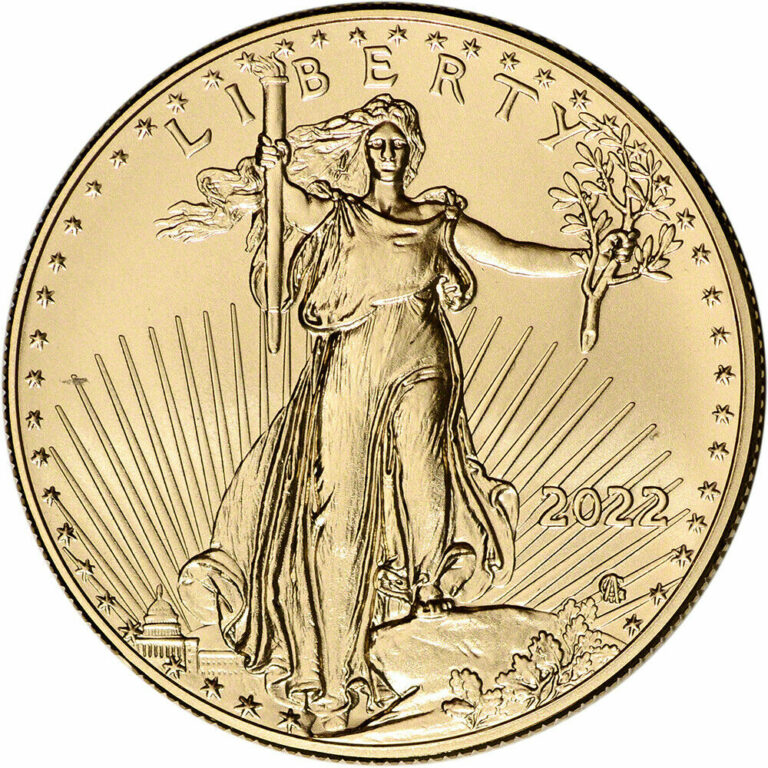 Read more about the article 2022 American Gold Eagle 1 oz $50 – BU