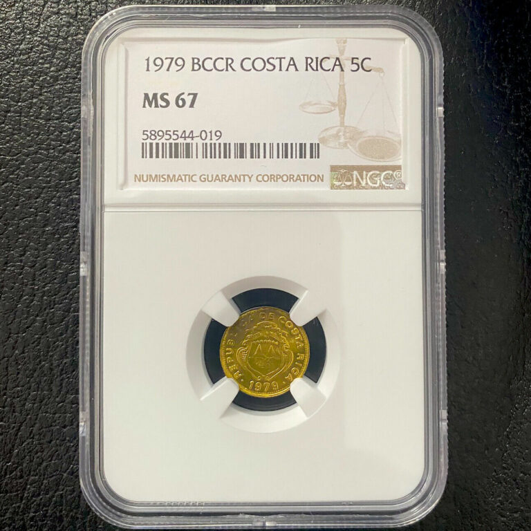 Read more about the article Banco Central de Costa Rica 5 Centimos 1979 NGC MS 67 KM# 184.3a
