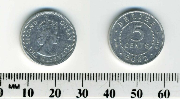 Read more about the article Belize 2002 – 5 Cents Aluminum Coin – Queen Elizabeth II