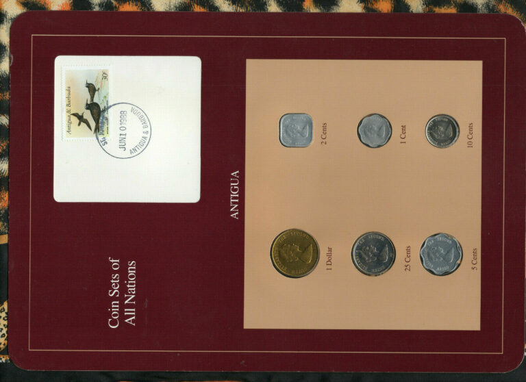 Read more about the article Coin Sets of All Nations Antigua E.C.1981-1989 UNC 25 cent 89 Scarce JUN 10 1988