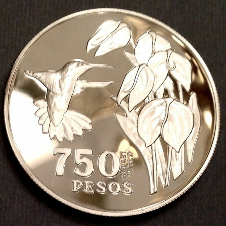 Read more about the article -1978 Colombia 750 Pesos Cameo Proof – Hummingbird Design – Only 3100 Minted –