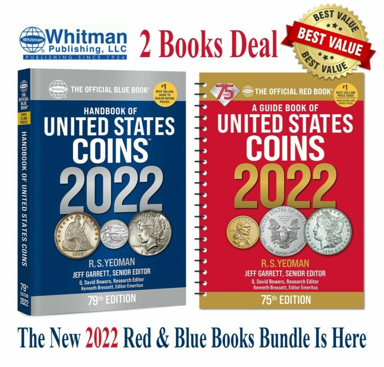 Read more about the article New Official Red Book Price Guide United States US Coins + Blue Book 2022 Lot