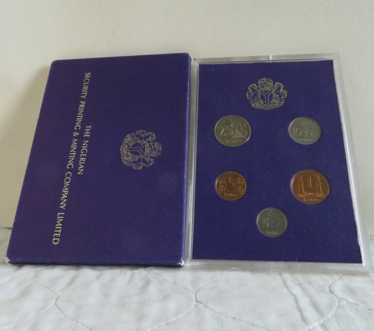 Read more about the article NIGERIA 1973 5 COIN PROOF SET – sealed pack/cover