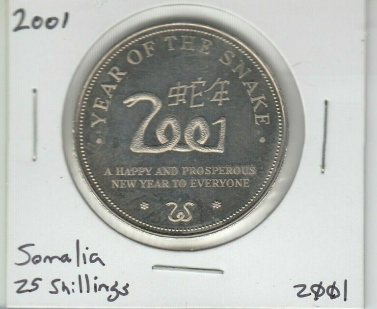 Read more about the article 2001 REPUBLIC OF SOMALIA 25 Shillings year of the Snake