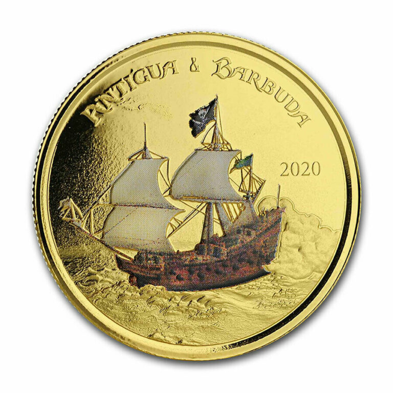 Read more about the article 2020 Antigua and Barbuda 1 oz Gold Rum Runner (Colorized) – SKU#217186