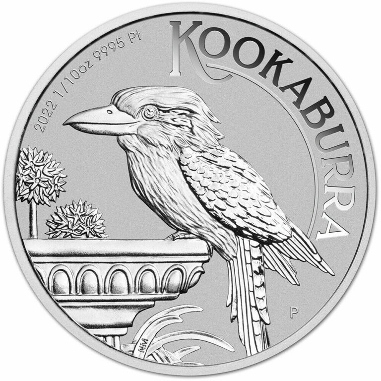 Read more about the article 2022 P Australia Platinum Kookaburra 1/10 oz $15 – BU