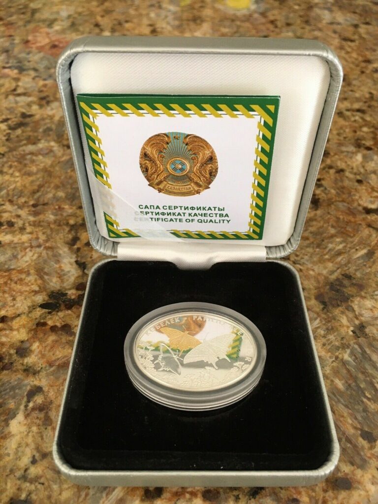 Read more about the article 2008 Kazakhstan Papilio Alexanor 24gr .925 Proof Silver Coin