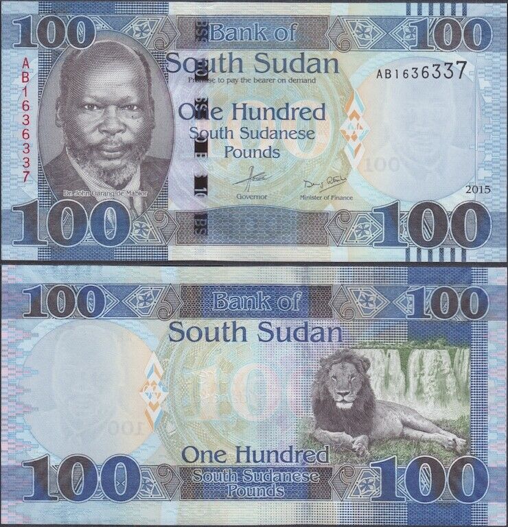 Read more about the article SOUTH SUD AN – 100 pounds ND (2015) KM# 15a Africa banknote – Edelweiss Coins