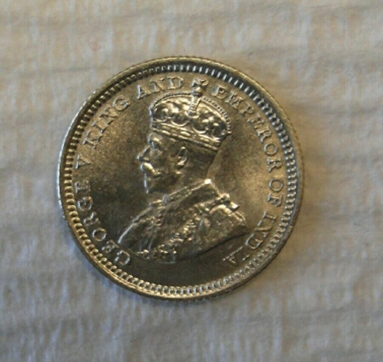 Read more about the article 1926 STRAITS SETTLEMENTS MALASIA 5 CENTS ~ .600 SILVER COIN ~ GEORGE V