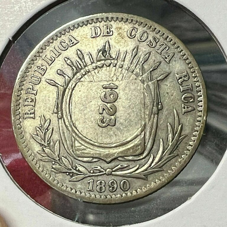 Read more about the article 1923/1890 COSTA RICA SILVER 50 CENTAVOS  COIN