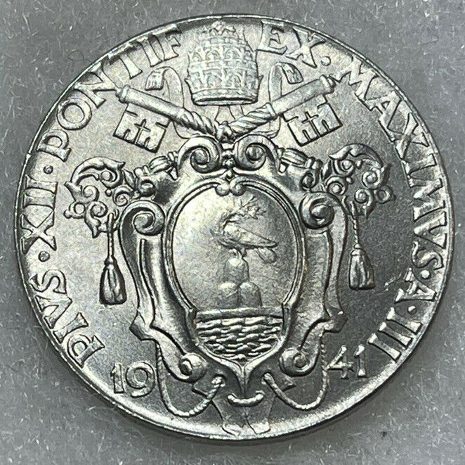 Read more about the article 1941 Vatican City 2 Lira World Coin Excellent BU Condition