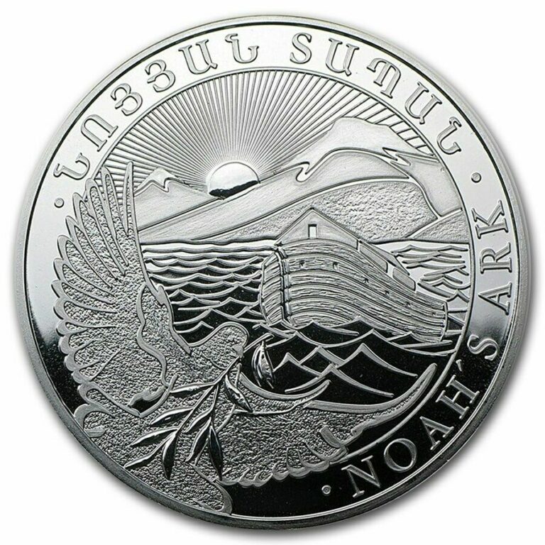 Read more about the article 2015 Armenia Noah’s Ark Silver Coin 500 Drams .999 Pure Silver   Free Shipping