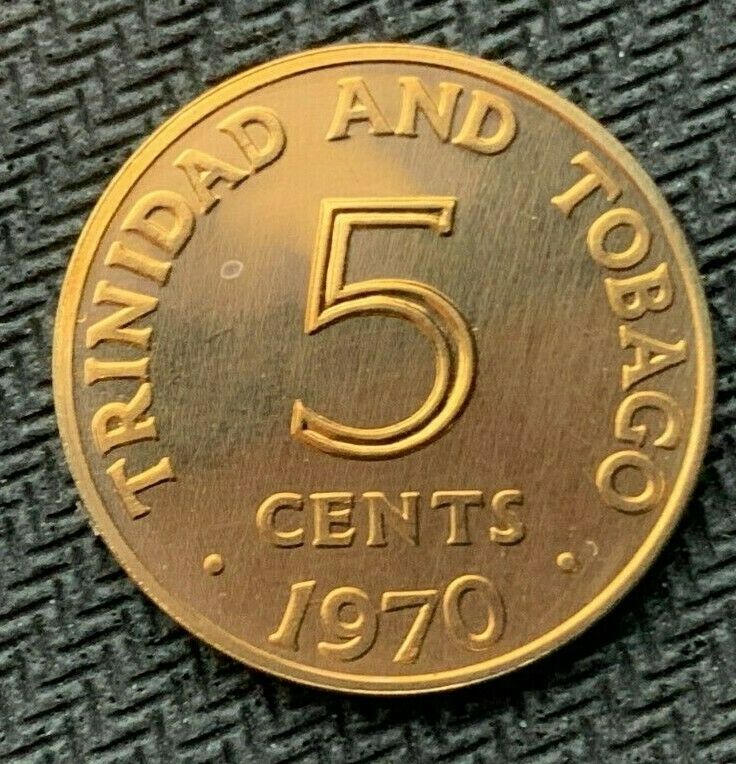 Read more about the article 1970 Trinidad and Tobago 5 Cent Coin PROOF ( 2104 Minted ) Rare World Coin  #A31