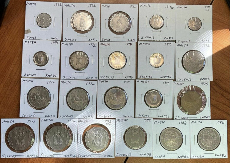 Read more about the article Malta – Lot Of 21 Coins