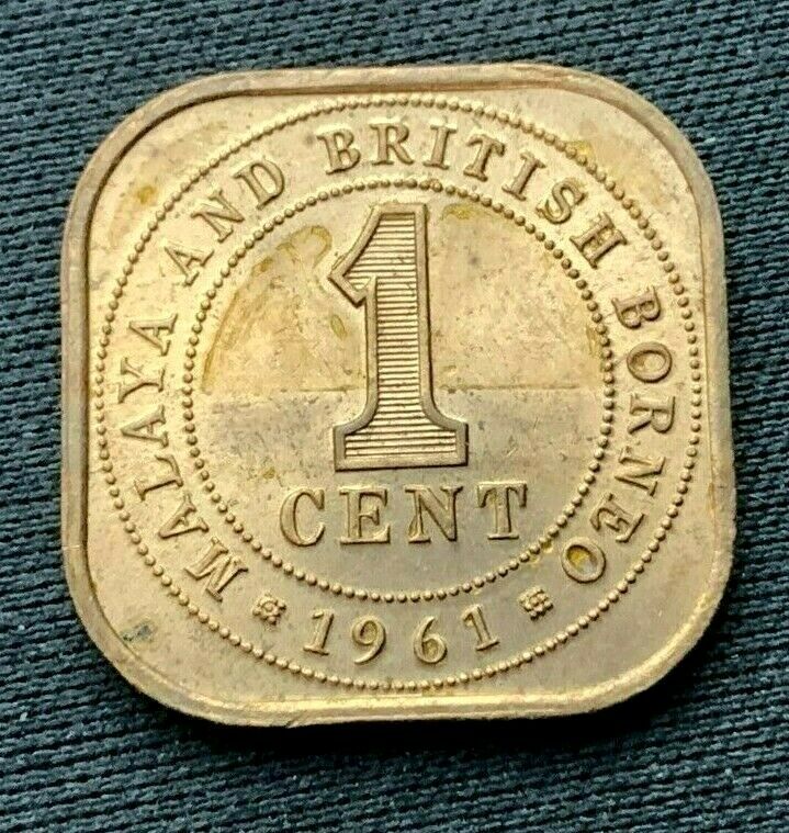 Read more about the article 1961 Malaya British Borneo 1 Cent Coin BU UNC    Bronze World Coin     #C444