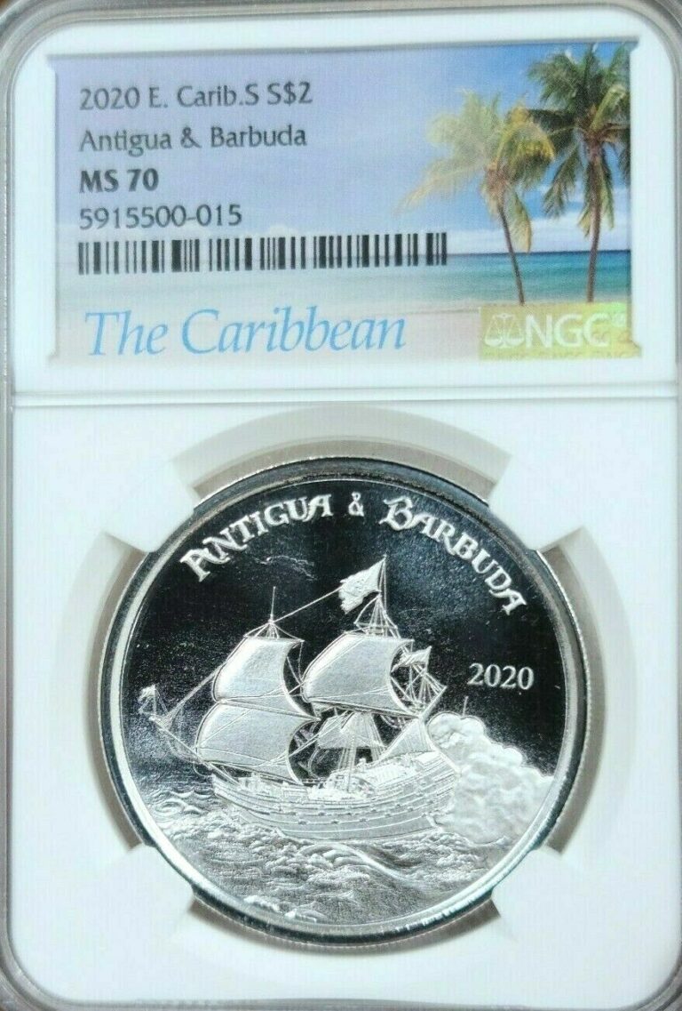 Read more about the article 2020 EAST CARIBBEAN STATES SILVER 2 DOLLARS ANTIGUA and BARBUDA NGC MS 70 !!!!