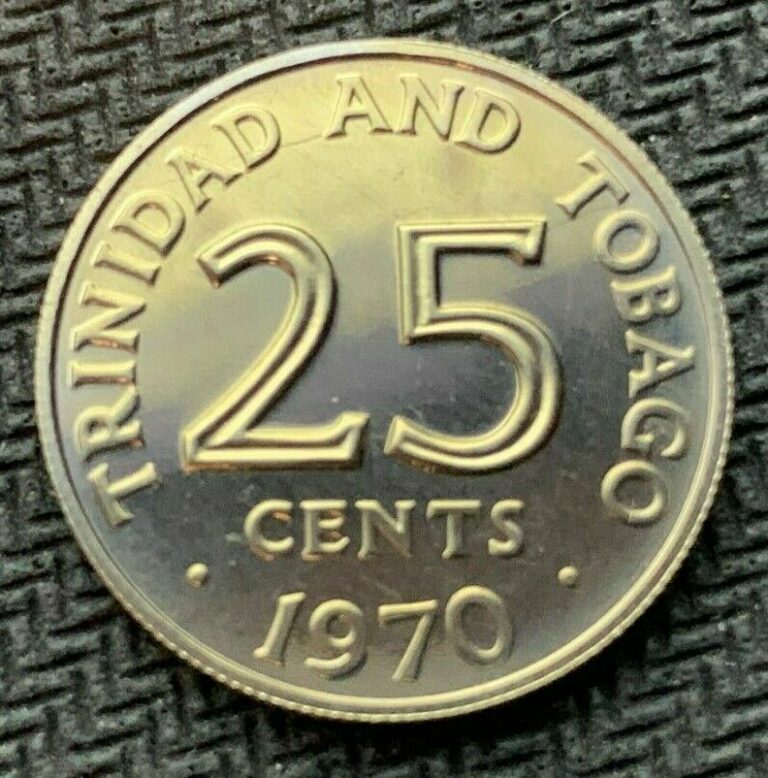 Read more about the article 1970 Trinidad and Tobago 25 Cent Coin PROOF ( 2104 Minted ) Rare World Coin  #A33