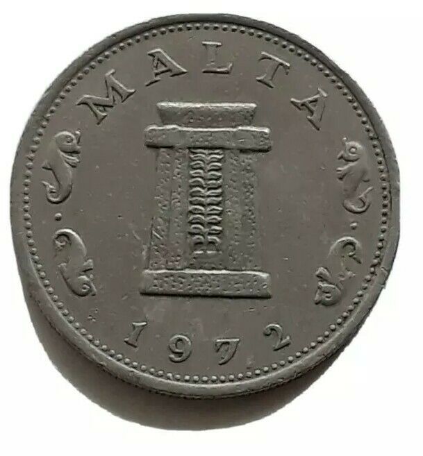 Read more about the article Malta 5 Cents 1972 Copper-Nickel KM#10 UNC big coin