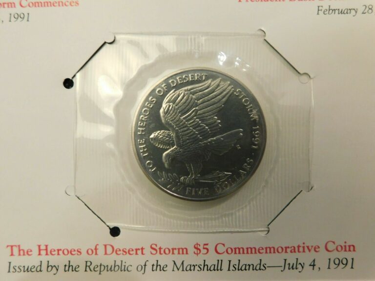 Read more about the article HEROES OF DESERT STORM $5 COMMEMORATIVE COIN!   e793DTH