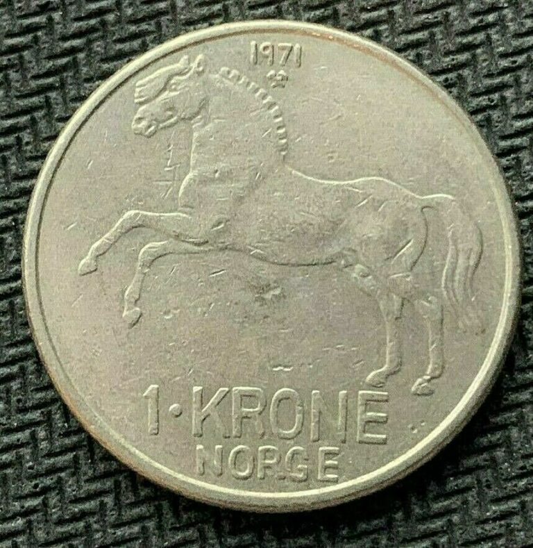 Read more about the article 1971 Norway 1 Krone Coin AU +    High Grade World Coin   #B883