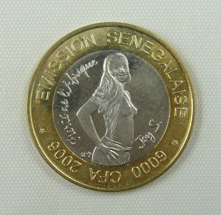 Read more about the article West Africa SENEGAL Coin 4 Africa 6000 CFA 2006 UNC