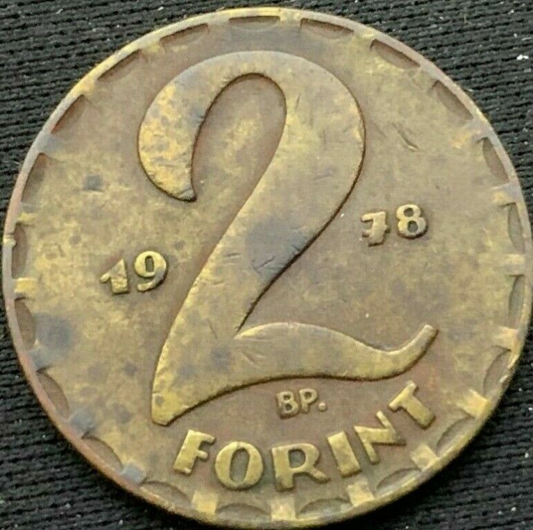 Read more about the article 1978 Hungary  2 Forint  Coin  Brass XF      #K252