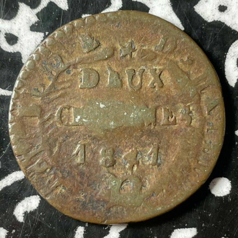 Read more about the article 1841 Haiti 2 Centimes Lot#X7900