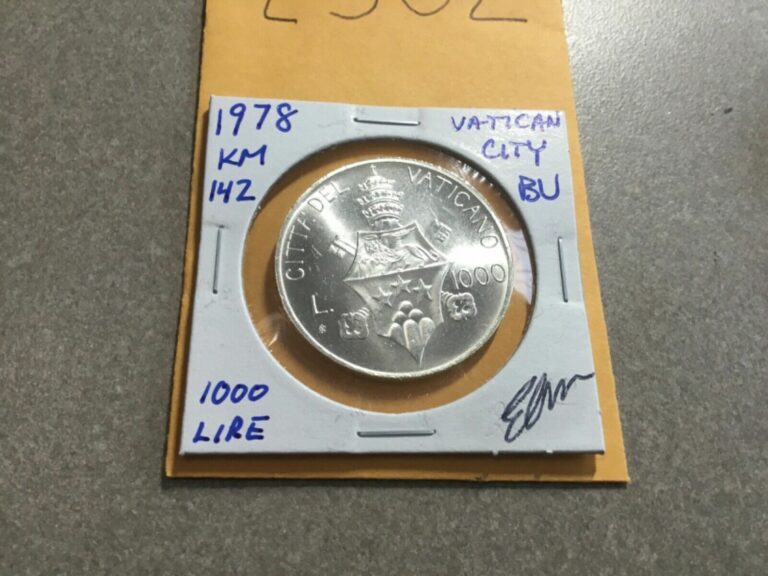 Read more about the article 1978 Vatican City  Joannes Paulus I John Paul Silver 1000 Lire BU # 2502