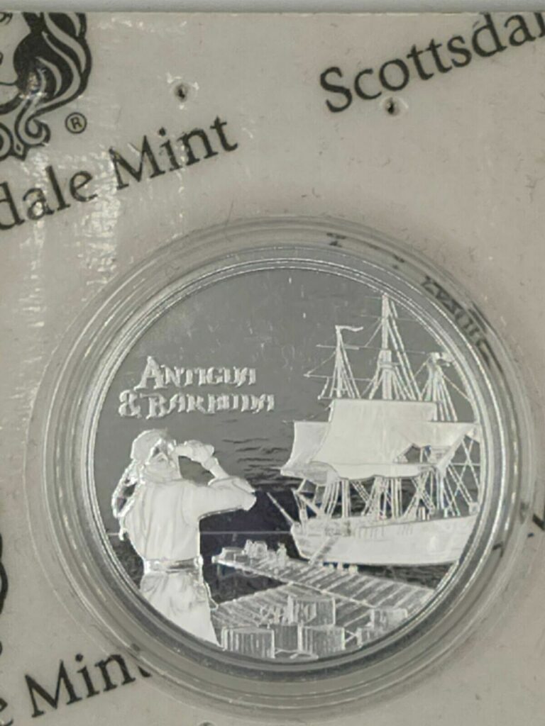 Read more about the article “2019 Antigua and Barbuda 1 oz .999 Silver $2 Rum Runner Pirate Ship”