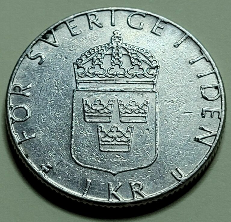 Read more about the article Sweden 1 Krona 1983U  Carl XVI Gustaf Sverige  Circulated  Nice  Free Ship