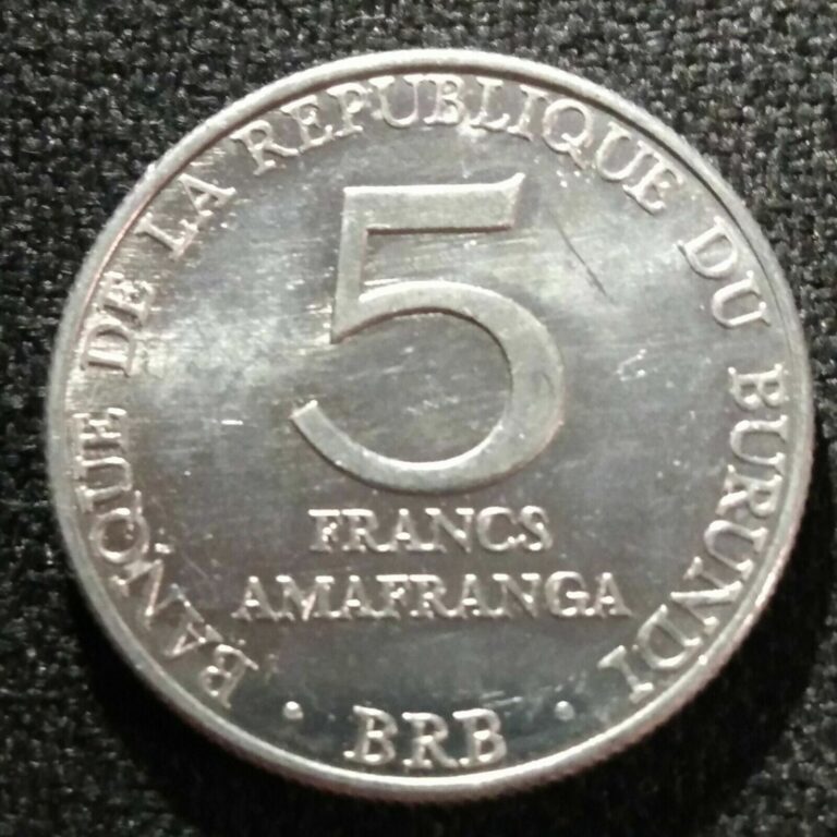 Read more about the article #cY05 🇧🇮 1980 Burundi 5 Francs Coin- Fast Ship+Combine andSave 🇧🇮