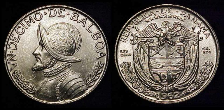 Read more about the article 1961-1962 Panama Un Decimo De Balboa 1/10 oz .900 Silver Random Dates BU Coin