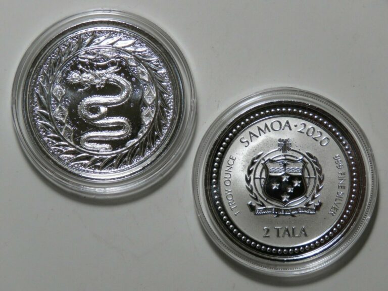 Read more about the article 2020 Samoa 2 Tala – Serpent of Milan – 1 oz .999 Silver w/ Capsule