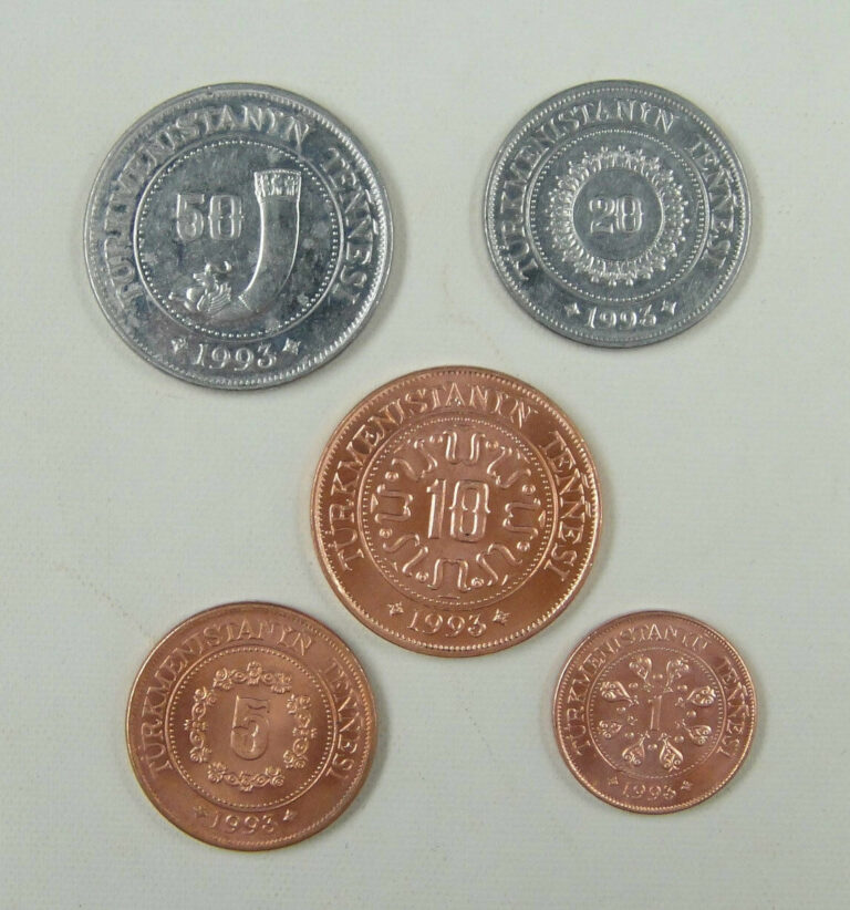 Read more about the article Turkmenistan coins set of 5 pieces 1993 Almost Uncirculated